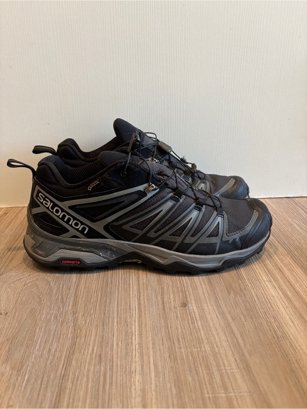 Salomon X Ultra 3 GTX Mens Size 9 Trail Running Hiking Gray Goretex